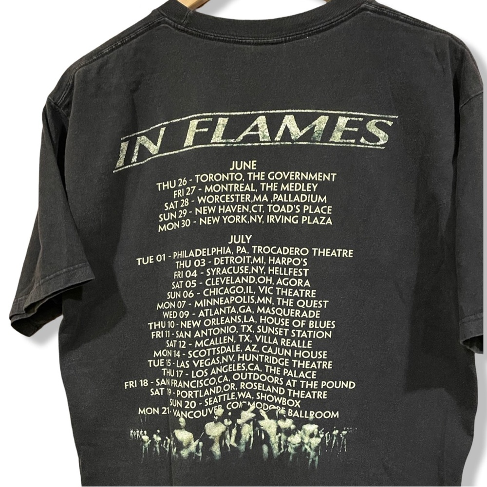 Vintage 2001 In Flames Tour T-Shirt - Picture 4 of 5